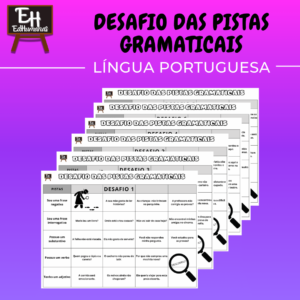 Desafio das pistas gramaticais - Siga as pistas e descubra qual é a frase