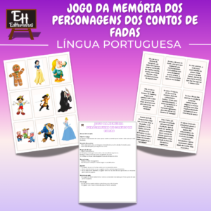 Jogo da memória dos personagens dos contos de fadas