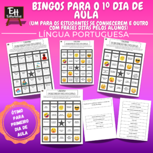 Bingos para o 1º dia de aula
