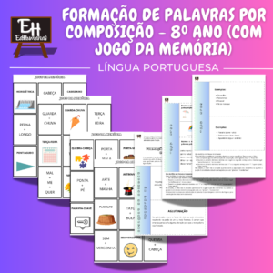 Formação de palavras por composição - 8º ano (com jogo da memória)