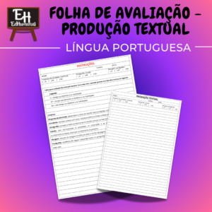 Folha de avaliação - Produção textual