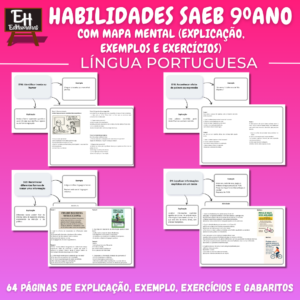 Habilidades SAEB 9ºano com Mapa Mental (explicação, exemplos e exercícios)